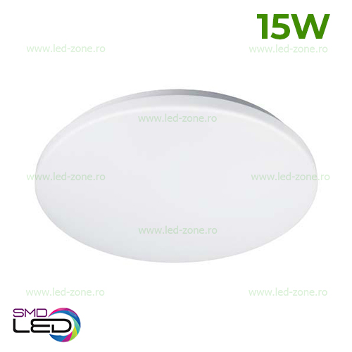 Cele mai bune plafoniere LED - Plafoniera LED 15W Rotunda Slim Electron, led-zone.ro