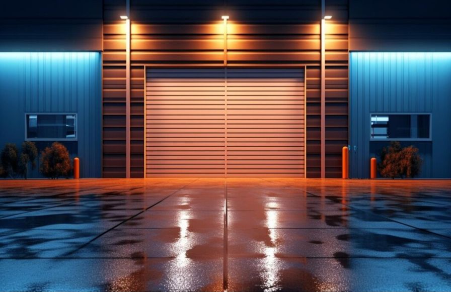 Iluminarea garajului, uși, lumina calda, led-zone.ro