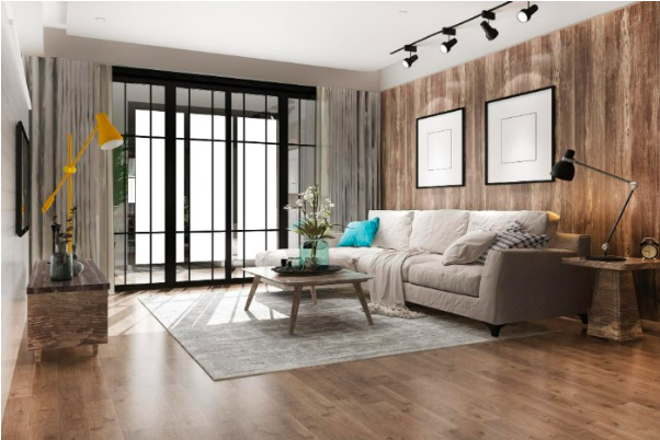 Garsoniera - canapea, masa, fereastra, covor - led-zone.ro