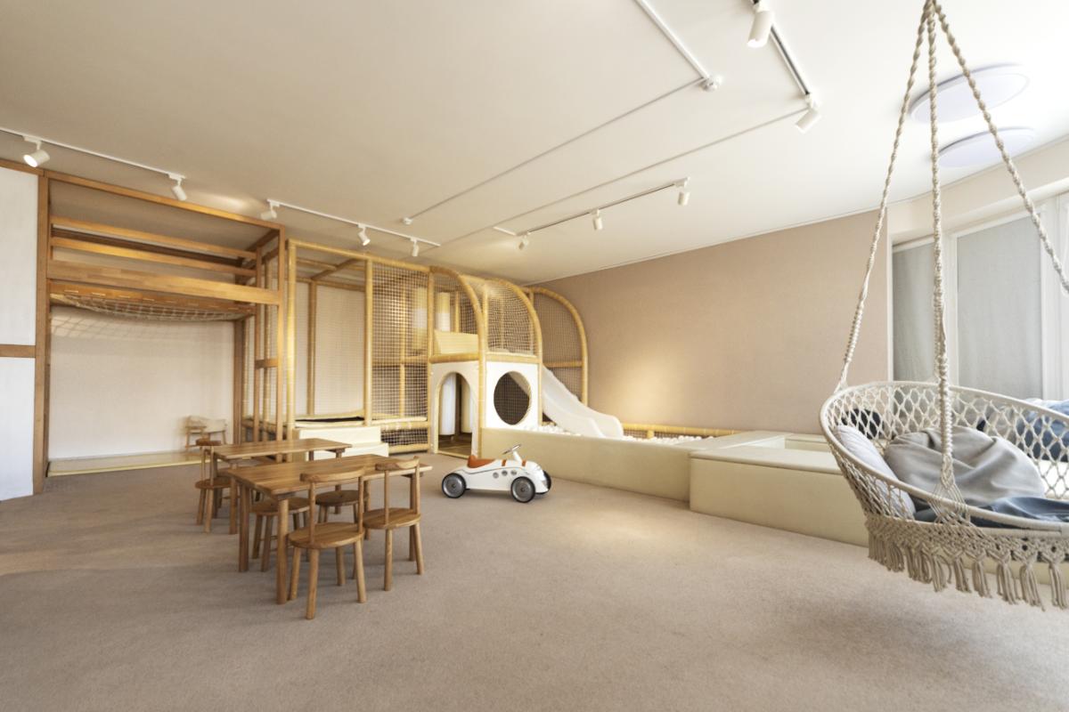 Amenajare beciuri moderne, camera copii, masa - led-zone.ro