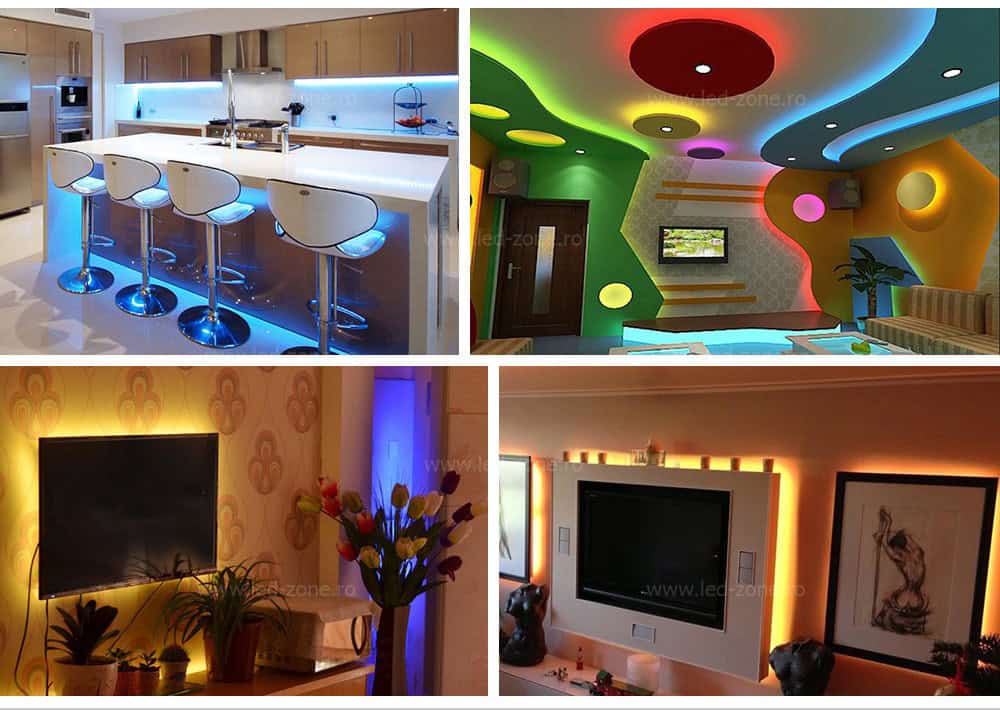 Kit Banda LED 5050 Rola 3m RGB Interior Telecomanda - led-zone.ro