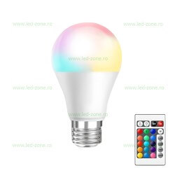 Bec LED E27 5W Glob Mat RGB LZ01 - ledzone.ro