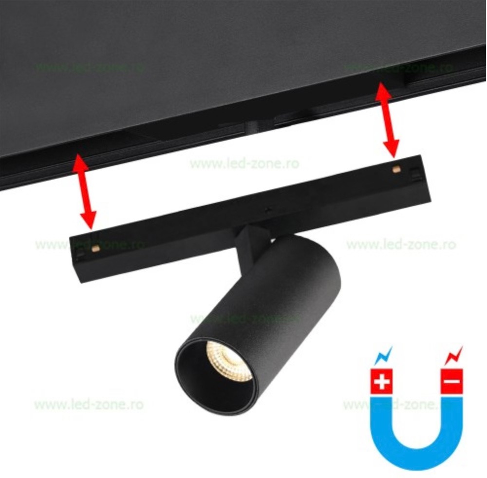 Spot LED Magnetic 5W Cilindru Reglabil