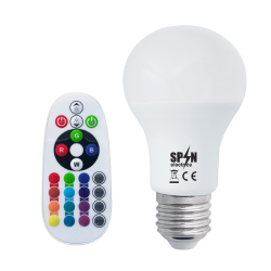 Bec LED E27 8W Iluminare 260 Grade RGBW