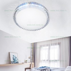 Plafoniera LED 55W Rotunda Model Cristal 3 Functii