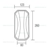 Aplica LED 24W Exterior Alba Tango