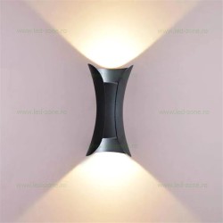 Aplica LED 2x3W Exterior Negru LZ7936