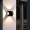 Aplica LED 4x1W Exterior Sfera Negru