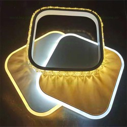 Aplica LED Moderna 31W Patrata Cristal 3 Functii LZ3908