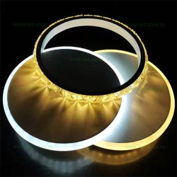 Aplica LED Moderna 31W Rotunda Cristal 3 Functii LZ3909