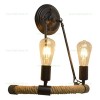 Aplica 2 Socluri E27 Rustic ROPE2W