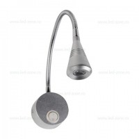 Oferte speciale, Aplica Baie LED 3W Suport Nichelat KUGU3, LED-Zone.ro