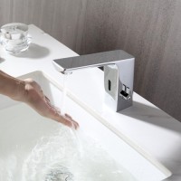 OGLINZI LED SI BATERII SANITARE, Black Friday - Baterie Lavoar Cu Senzor Cromat LZ1206, LED-Zone.ro