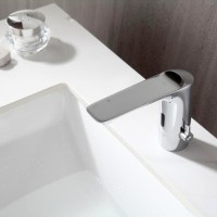 OGLINZI LED SI BATERII SANITARE, Black Friday - Baterie Lavoar Cu Senzor Cromat LZ1209, LED-Zone.ro