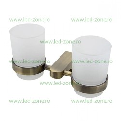 Suport Pentru Periuta Dubla Bronz Antichizat LZ82804-2