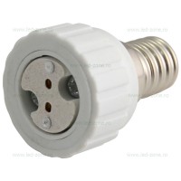 ADAPTOARE BECURI, Adaptor soclu bec E14 - MR16, LED-Zone.ro