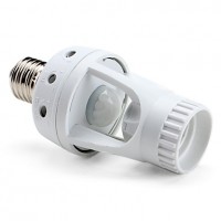 ADAPTOARE BECURI, Adaptor Bec E27 Senzor Miscare Reglabil 360°, LED-Zone.ro