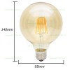 Bec LED Vintage E27 8W Glob G95