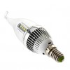 Bec LED E14 4W Flacara Clar Corn 