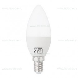 Bec LED E14 8W Lumanare Mat Plastic ULTRA