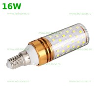 BECURI LED E14, Bec LED E14 16W Corn 360 Grade, LED-Zone.ro