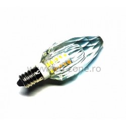 Bec LED E14 3W Lumanare Model Cristal