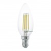 Bec LED E14 4W Filament Lumanare Clar