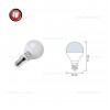 Bec LED E14 3.5W Iluminare 200 Grade G45 ELITE