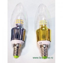 Bec LED E14 5W Lumanare Clar Dimabil