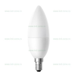 Bec LED E14 6W Lumanare Mat Plastic LZC37