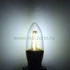 Bec LED E14 7W Lumanare Clar  SMD2835