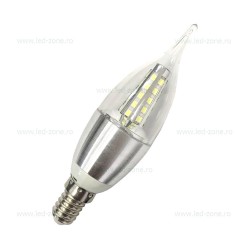 Bec LED E14 7W Flacara Clar SMD2835