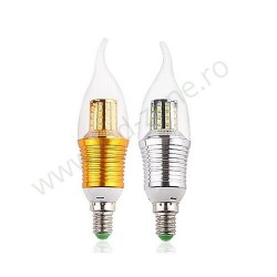 Bec LED E14 9W Flacara Clar 