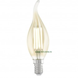 Bec LED Vintage E14 4W Flacara F35