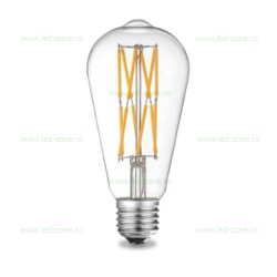 Bec LED E27 12W Filament Para Clar ST64