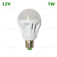 BECURI LED E27 - Reduceri Bec LED E27 7W Glob Mat Plastic 12V  Promotie