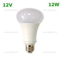 Bec LED E27 12W R70 Mat Plastic 12V 