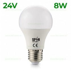 Bec LED E27 8W Iluminare 260 Grade 24V 
