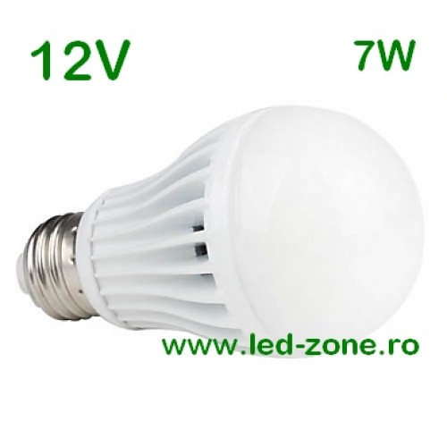 Unthinkable Probably Brilliant Bec LED E27 7W Glob Mat Plastic 12V - LED Zone - Magazin Online
