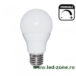Bec LED E27 12W Glob Mat Dimabil