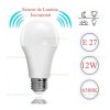 Bec LED E27 12W Glob Mat Senzor Lumina LZ18C038
