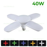 BECURI LED E27, Bec LED E27 40W Pliabil Diverse Culori, LED-Zone.ro