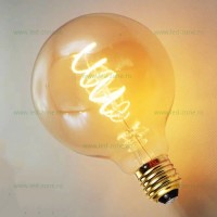 BECURI VINTAGE LED, Bec LED Vintage E27 4W Glob G95 LZ01, LED-Zone.ro