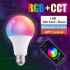 Bec LED E27 15W RGB+CCT Smart Bluetooth