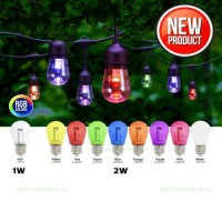 BECURI LED - Reduceri Bec LED E27 2W Glob Clar Color Promotie