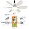 Bec LED E27 20W CCT Dimabil cu Ventilator si Telecomanda