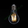Bec LED E27 12W Filament Glob Clar