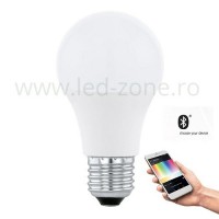 ILUMINAT SMART LED - Reduceri Bec LED E27 9W Glob Mat RGB + White Premium Promotie