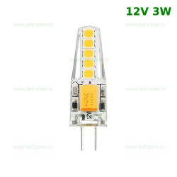 Bec LED G4 3W COB SMD 12V