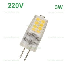 Bec LED G4 3W SMD Plastic 220V 